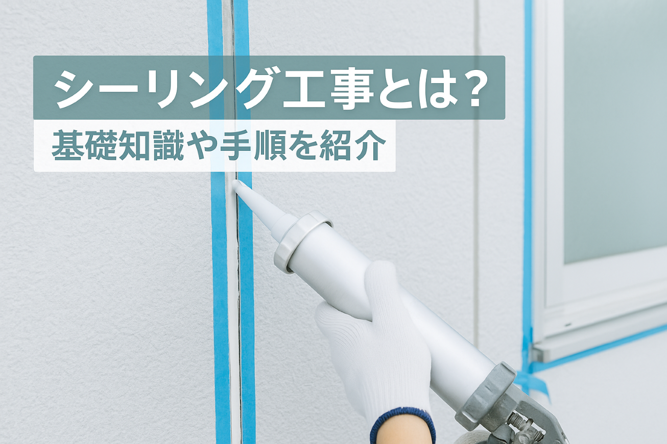 シーリング工事とは？基礎知識や手順を紹介